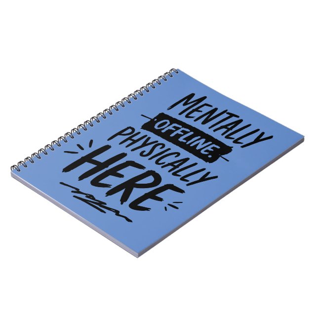 Cuaderno Camiseta de Introvertido Mentalmente Desconectado (Lado Izquierdo)