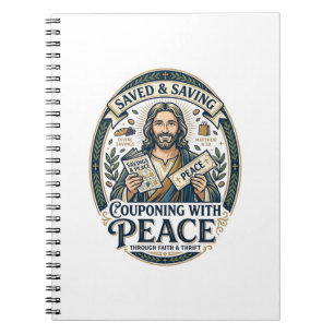 Cuaderno Camiseta de Jesús Cupón Ahorro Frugal Diseño Basad