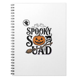 Cuaderno Camiseta de la pandilla espeluznante Diseño de gru