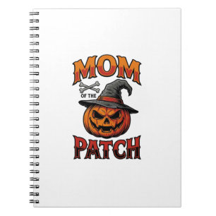 Cuaderno Camiseta de Mamá de Halloween Calabaza Huesos Arte