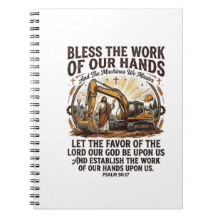 Cuaderno Camiseta de mecánico diesel de Jesús equipo pesado