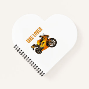 Cuaderno Camiseta de Motocicleta para Amante de Bicicletas 