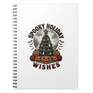 Cuaderno Camiseta de Navidad de Halloween Calabaza Vintage
