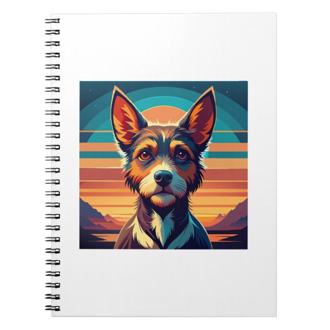 Cuaderno Camiseta de perro Border Collie (Frente)
