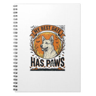 Cuaderno Camiseta de perro de Halloween para padres orgullo