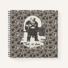 Cuaderno Camiseta de perro gladiador Bulldog Americano aven