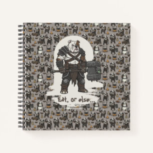 Cuaderno Camiseta de perro gladiador Bulldog Americano aven