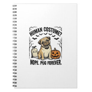 Cuaderno Camiseta de Pug de Halloween Ropa de Perro Diverti