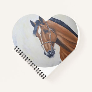 Cuaderno Camiseta de retrato de caballo majestuoso