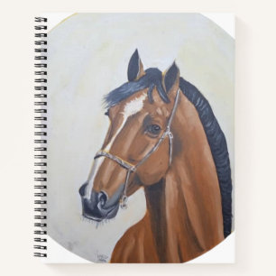 Cuaderno Camiseta de retrato de caballo majestuoso