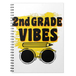 Cuaderno Camiseta de Vibraciones de 2do Grado de Regreso a