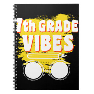 Cuaderno Camiseta de Vibraciones de 7º Grado para Regreso a