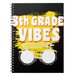 Cuaderno Camiseta de Vibraciones de 8º Grado de Regreso a l