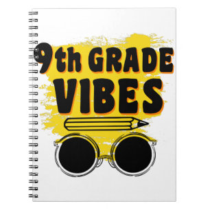 Cuaderno Camiseta de Vibraciones de 9º Grado para Regreso a