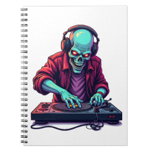 Cuaderno Camiseta del Festival de Música de Halloween Zombi