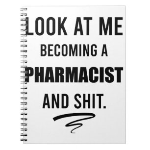Cuaderno Camiseta del partido de graduación de la farmacia