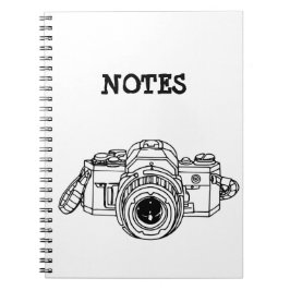 Cuaderno Camiseta del vintage 35m m SLR