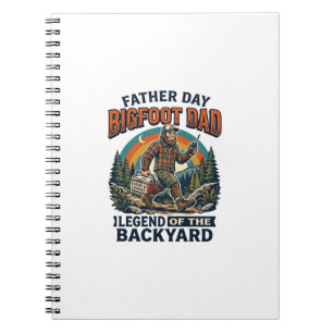 Cuaderno Camiseta Día del Padre Bigfoot Papá Snacks Héroe D