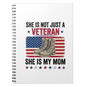 Cuaderno Camiseta Diseño Botas Militares Patrióticas Madre