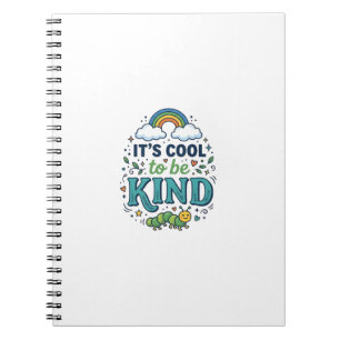 Cuaderno Camiseta Diseño Oruga Arcoíris Es Bueno Ser Amable
