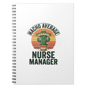 Cuaderno Camiseta divertida de cactus para gerente de enfer