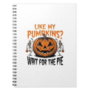 Cuaderno Camiseta divertida de calabaza esqueleto Halloween