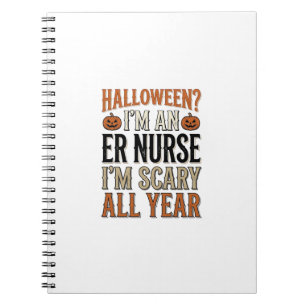 Cuaderno Camiseta divertida de enfermera de urgencias Hallo