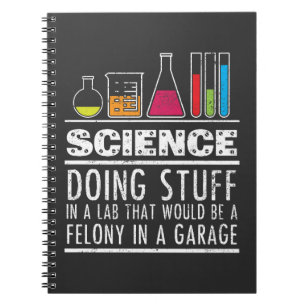Cuaderno Camiseta divertida de la química de la ciencia