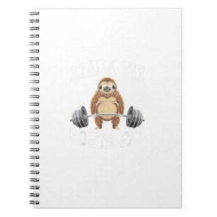 Cuaderno Camiseta divertida de perezoso un poco en forma al