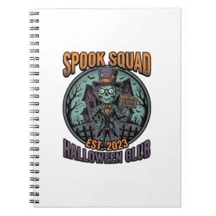 Cuaderno Camiseta divertida de zombie de Halloween con grab
