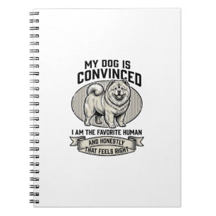 Cuaderno Camiseta divertida para amantes de perros con Chow