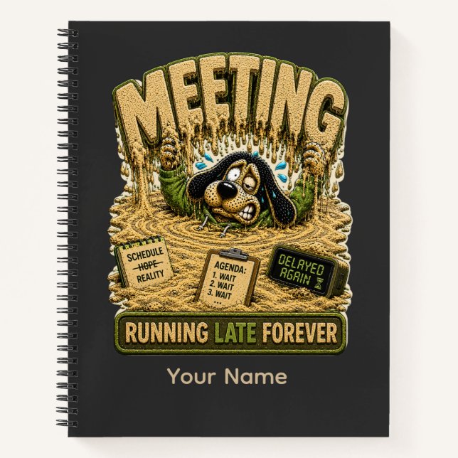Cuaderno Camiseta divertida personalizada 'Laberinto de reu (Anverso)