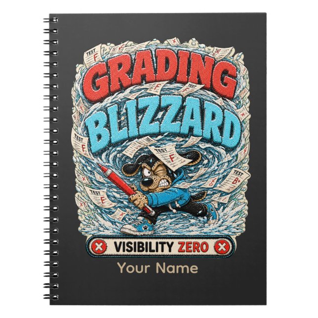 Cuaderno Camiseta divertida personalizada para profesores c (Frente)