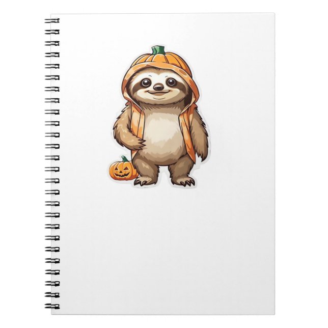 Cuaderno Camiseta esencial de Halloween Slothster (Frente)