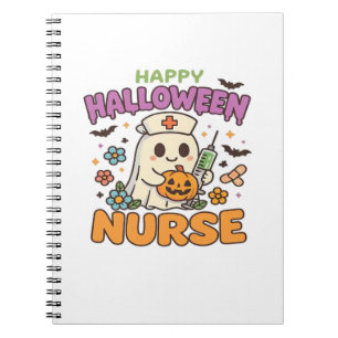 Cuaderno Camiseta Feliz Halloween Enfermera � Camiseta Espe