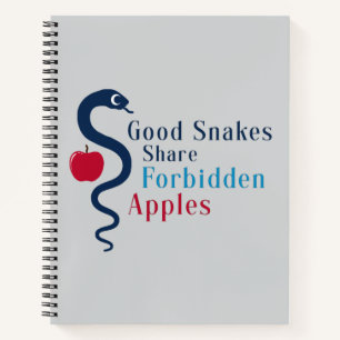 Cuaderno Camiseta Good Snakes Share Forbidden Apples