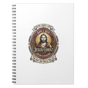 Cuaderno Camiseta Gráfica de Antigüedades Jesucristo Arte C