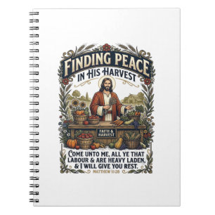 Cuaderno Camiseta gráfica de comida hecha a mano Jesus Farm