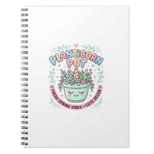 Cuaderno Camiseta gráfica de diseño gráfico de maceta Plant