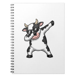Cuaderno Camiseta gráfica de gafas de sol de vaca haciendo