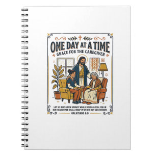 Cuaderno Camiseta Gráfica Jesús Cuida Padres Ancianos Chris