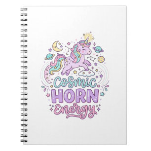 Cuaderno Camiseta gráfica pastel adorable de energía de cue