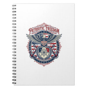 Cuaderno Camiseta gráfica vectorial prep de la costa patrió