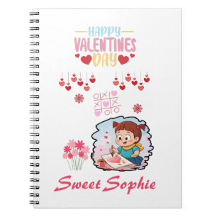 Cuaderno Camiseta infantil del Día de San Valentín para niñ