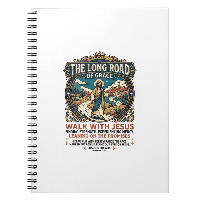 Cuaderno Camiseta Jesus Trucker Long Haul Inspiradora Hecha (Frente)