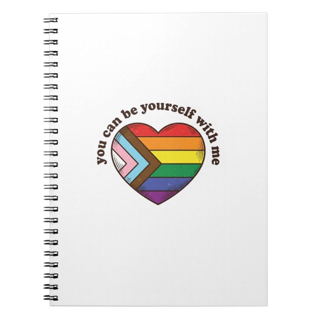 Cuaderno Camiseta Orgullo Corazón Puedes Ser Tú Mismo Conmi (Frente)
