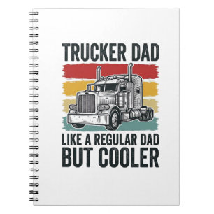 Cuaderno Camiseta Papá camionero como un papá normal pero m