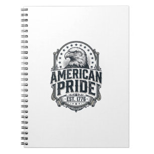 Cuaderno Camiseta Patriótica Águila Orgullo Americano Vinta