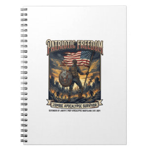 Cuaderno Camiseta Patriótica de Hierro Superviviente Apocal