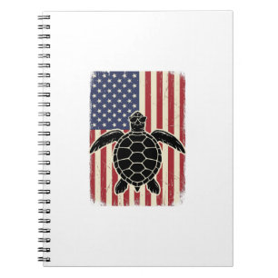 Cuaderno Camiseta Patriótica de la Bandera Americana de Tor